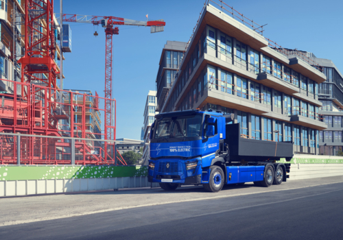 Renault Trucks E-Tech C at construction site