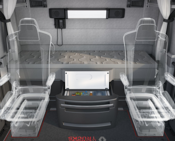 Bluekens-Truck-en-Bus-Stoelen en bed