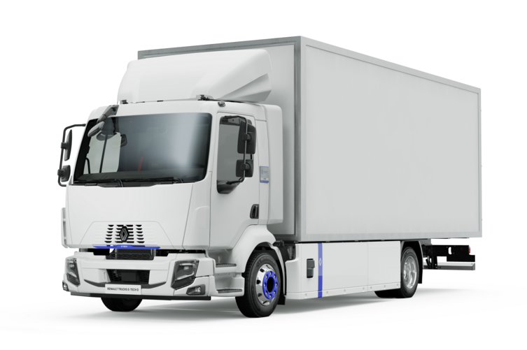 Bluekens Renault Trucks D E-TECH - drie kwart - vrijstaand Bluekens Renault Trucks D E-TECH - drie kwart - vrijstaand