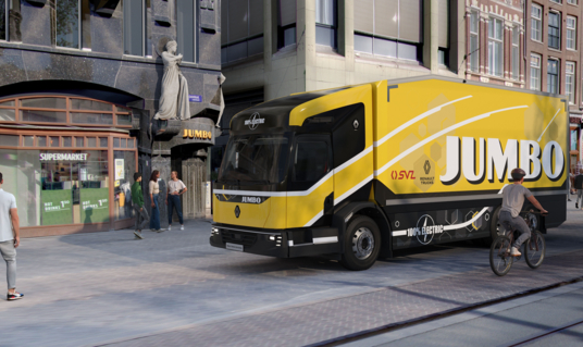 Test met nieuwe elektrische truck voor stadslogistiek